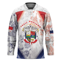 Panama Christmas Hockey Jersey Coat Of Arms Santa Harpy - Wonder Print Shop