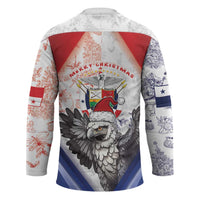 Panama Christmas Hockey Jersey Coat Of Arms Santa Harpy - Wonder Print Shop