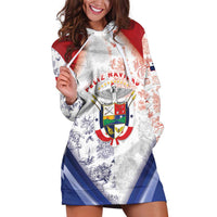 Panama Christmas Hoodie Dress Coat Of Arms Santa Harpy - Wonder Print Shop