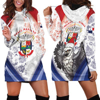 Panama Christmas Hoodie Dress Coat Of Arms Santa Harpy - Wonder Print Shop