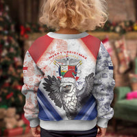 Panama Christmas Kid Ugly Christmas Sweater Coat Of Arms Santa Harpy - Wonder Print Shop