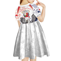 Panama Christmas Kid Short Sleeve Dress Coat Of Arms Santa Harpy - Wonder Print Shop