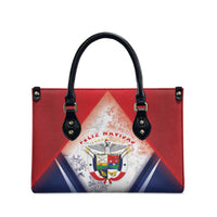 Panama Christmas Leather Bag Coat Of Arms Santa Harpy - Wonder Print Shop