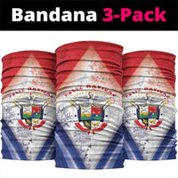 Panama Christmas Neck Gaiter Coat Of Arms Santa Harpy - Wonder Print Shop