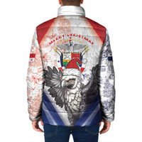 Panama Christmas Padded Jacket Coat Of Arms Santa Harpy - Wonder Print Shop
