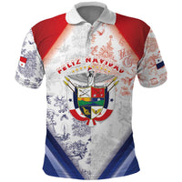 Panama Christmas Polo Shirt Coat Of Arms Santa Harpy - Wonder Print Shop