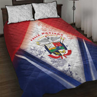 Panama Christmas Quilt Bed Set Coat Of Arms Santa Harpy - Wonder Print Shop