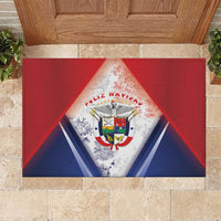 Panama Christmas Rubber Doormat Coat Of Arms Santa Harpy - Wonder Print Shop