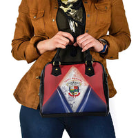 Panama Christmas Shoulder Handbag Coat Of Arms Santa Harpy - Wonder Print Shop