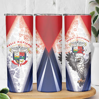 Panama Christmas Skinny Tumbler Coat Of Arms Santa Harpy - Wonder Print Shop