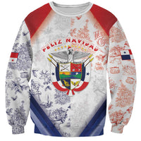 Panama Christmas Sweatshirt Coat Of Arms Santa Harpy - Wonder Print Shop