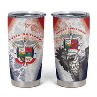 Panama Christmas Tumbler Cup Coat Of Arms Santa Harpy - Wonder Print Shop