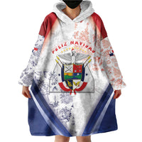 Panama Christmas Wearable Blanket Hoodie Coat Of Arms Santa Harpy - Wonder Print Shop