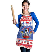 Puerto Rico Christmas Apron Boricua Till The Bone - Wonder Print Shop