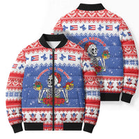 Puerto Rico Christmas Bomber Puffer Jacket Boricua Till The Bone - Wonder Print Shop