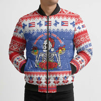 Puerto Rico Christmas Bomber Puffer Jacket Boricua Till The Bone - Wonder Print Shop