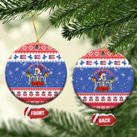 Puerto Rico Christmas Ceramic Ornament Boricua Till The Bone - Wonder Print Shop