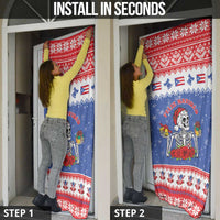 Puerto Rico Christmas Door Cover Boricua Till The Bone - Wonder Print Shop
