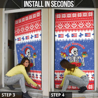 Puerto Rico Christmas Door Cover Boricua Till The Bone - Wonder Print Shop