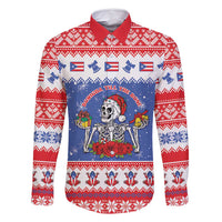 Puerto Rico Christmas Family Matching Long Sleeve Bodycon Dress and Hawaiian Shirt Boricua Till The Bone - Wonder Print Shop