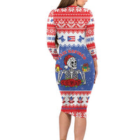 Puerto Rico Christmas Family Matching Long Sleeve Bodycon Dress and Hawaiian Shirt Boricua Till The Bone - Wonder Print Shop