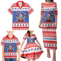 Puerto Rico Christmas Family Matching Puletasi and Hawaiian Shirt Boricua Till The Bone - Wonder Print Shop