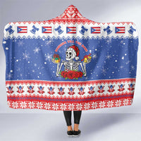 Puerto Rico Christmas Hooded Blanket Boricua Till The Bone - Wonder Print Shop