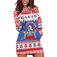Puerto Rico Christmas Hoodie Dress Boricua Till The Bone - Wonder Print Shop