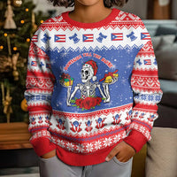 Puerto Rico Christmas Kid Ugly Christmas Sweater Boricua Till The Bone - Wonder Print Shop