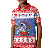Puerto Rico Christmas Kid Polo Shirt Boricua Till The Bone - Wonder Print Shop