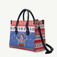 Puerto Rico Christmas Leather Bag Boricua Till The Bone - Wonder Print Shop