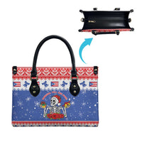Puerto Rico Christmas Leather Bag Boricua Till The Bone - Wonder Print Shop