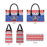 Puerto Rico Christmas Leather Bag Boricua Till The Bone - Wonder Print Shop