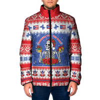 Puerto Rico Christmas Padded Jacket Boricua Till The Bone - Wonder Print Shop