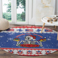 Puerto Rico Christmas Round Carpet Boricua Till The Bone - Wonder Print Shop