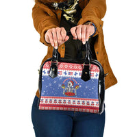 Puerto Rico Christmas Shoulder Handbag Boricua Till The Bone - Wonder Print Shop