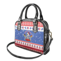 Puerto Rico Christmas Shoulder Handbag Boricua Till The Bone - Wonder Print Shop