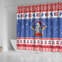 Puerto Rico Christmas Shower Curtain Boricua Till The Bone - Wonder Print Shop