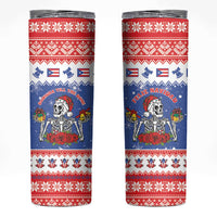 Puerto Rico Christmas Skinny Tumbler Boricua Till The Bone - Wonder Print Shop
