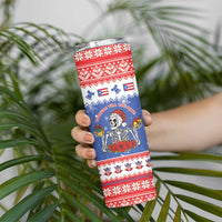 Puerto Rico Christmas Skinny Tumbler Boricua Till The Bone - Wonder Print Shop