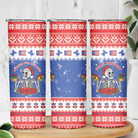 Puerto Rico Christmas Skinny Tumbler Boricua Till The Bone - Wonder Print Shop