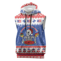 Puerto Rico Christmas Sleeveless Hoodie Boricua Till The Bone - Wonder Print Shop