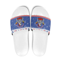 Puerto Rico Christmas Slide Sandals Boricua Till The Bone - Wonder Print Shop
