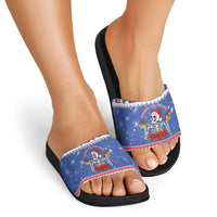 Puerto Rico Christmas Slide Sandals Boricua Till The Bone - Wonder Print Shop