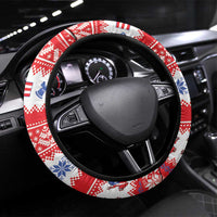 Puerto Rico Christmas Steering Wheel Cover Boricua Till The Bone - Wonder Print Shop