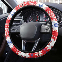 Puerto Rico Christmas Steering Wheel Cover Boricua Till The Bone - Wonder Print Shop