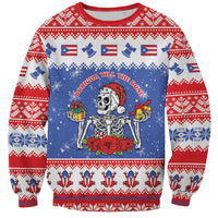 Puerto Rico Christmas Sweatshirt Boricua Till The Bone - Wonder Print Shop
