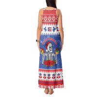 Puerto Rico Christmas Tank Maxi Dress Boricua Till The Bone - Wonder Print Shop