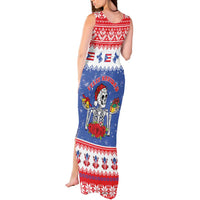 Puerto Rico Christmas Tank Maxi Dress Boricua Till The Bone - Wonder Print Shop