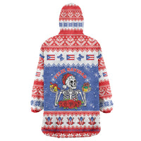 Puerto Rico Christmas Wearable Blanket Hoodie Boricua Till The Bone - Wonder Print Shop